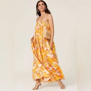 ACLER Haslam Strapless Maxi Dress